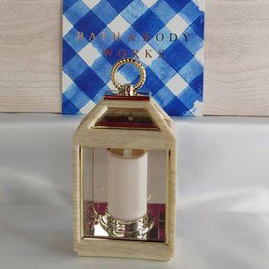 BATH & BODY WORKS LANTERN WHITE WOOD WALLFLOWERS FRAGRANCE & LUMINOUS PLUG
